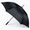 Black straight-handled golf umbrellas for export are in stock and available for wholesale. The size is 70 cm and 27 inches. The umbrella surface can be printed with logos Item Picture